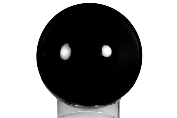 Polished Black Obsidian Sphere - Mexico #242293
